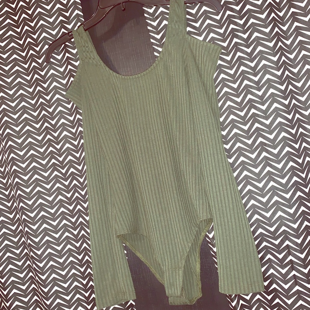 Socialite Olive Green Bodysuit